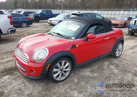2014 Mini Roadster Cooper from USA, damaged, VIN WMWSY1C59ET625823